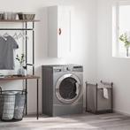 vidaXL Wandkast 34,5x34x90 cm bewerkt hout hoogglans wit, Huis en Inrichting, Kasten | Dressoirs, Verzenden, Nieuw