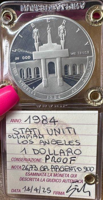 Verenigde Staten. Dollar 1984 Olimpiadi Los Angeles (Zonder, Postzegels en Munten, Munten | Europa | Niet-Euromunten
