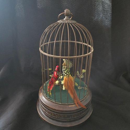 Probably Karl Griesbaum - Automate - Cage à oiseaux avec, Antiek en Kunst, Antiek | Speelgoed