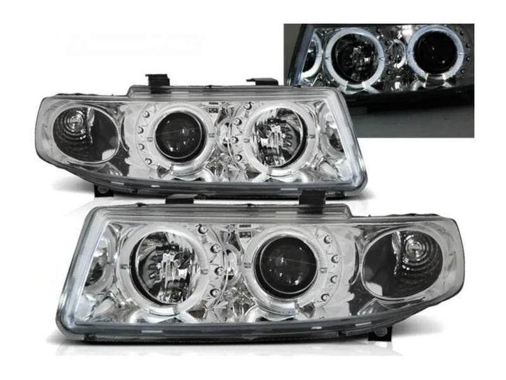 Angel Eyes Chrome koplampen geschikt voor Seat Leon Toledo, Auto-onderdelen, Verlichting, Nieuw, Seat, Verzenden