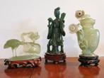 3 sculpturen - Steen (mineraal) - China - 1950