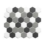 Mozaïek London 28.1x32.5 cm Onverglaasd Porselein Hexagon,, Overige typen, Ophalen of Verzenden
