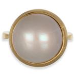 Ring - 18 karaat Geel goud - Parel, Nieuw