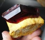 Pruskite Amazone dieprood kristal op matrix - geen, Collections