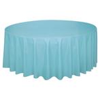 Lichtblauwe Tafelkleed Rond 2,13m, Verzenden, Nieuw