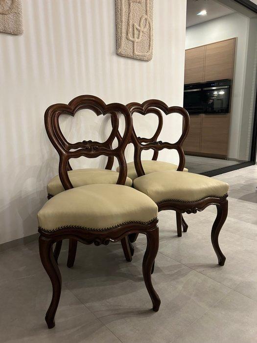 Chaise (4) - Bois dur - Dos ballon, Antiek en Kunst, Antiek | Overige Antiek