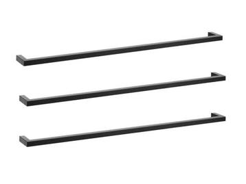 Veiling - 3x Vtwonen handdoekrek 90cm Rail zwart beschikbaar voor biedingen