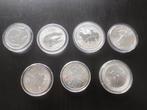 Wereld. 2011-2016 7 Silver Coins: Philharmoniker, Maple, Postzegels en Munten, Munten | Europa | Niet-Euromunten