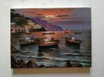 Mario Galanti (XX) - Tramonto ad Amalfi, Antiek en Kunst