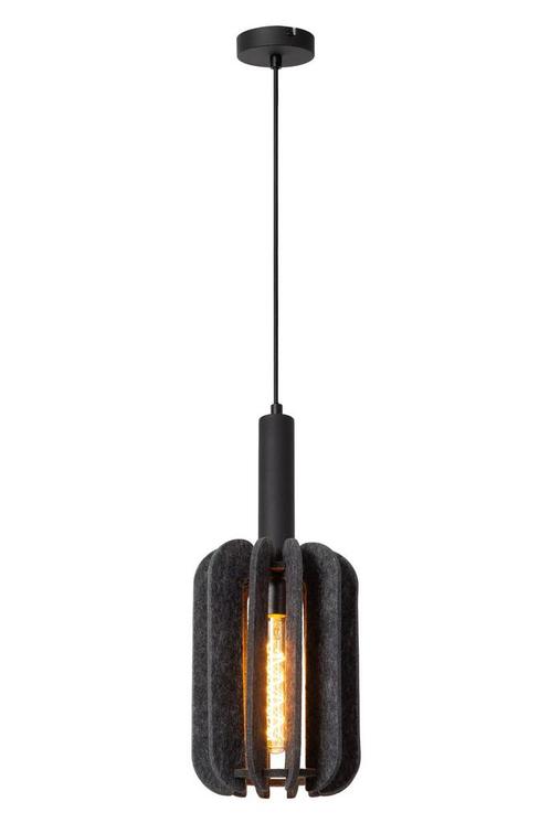 Hanglamp Lucide RAFAL -  - Ø 20 cm - 1xE27 - Grijs, Huis en Inrichting, Lampen | Hanglampen, Nieuw, Verzenden
