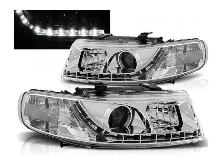 Angel Eyes Chrome koplampen geschikt voor Seat Leon Toledo, Auto-onderdelen, Verlichting, Nieuw, Seat, Verzenden