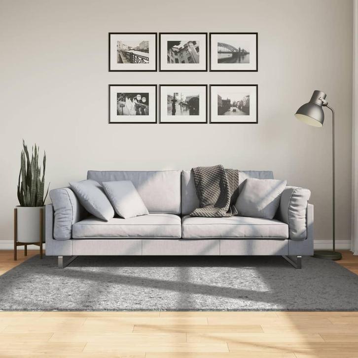 vidaXL Vloerkleed PAMPLONA shaggy hoogpolig modern 140x200, Huis en Inrichting, Stoffering | Tapijten en Vloerkleden, Nieuw, Verzenden