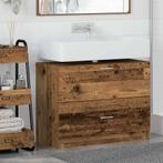 vidaXL Wastafelkast met lade Oud Hout 78 x 37 x 59 cm, Verzenden, Nieuw