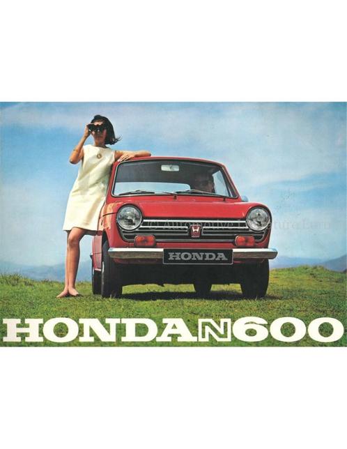 1968 HONDA N600 BROCHURE ENGELS, Boeken, Auto's | Folders en Tijdschriften