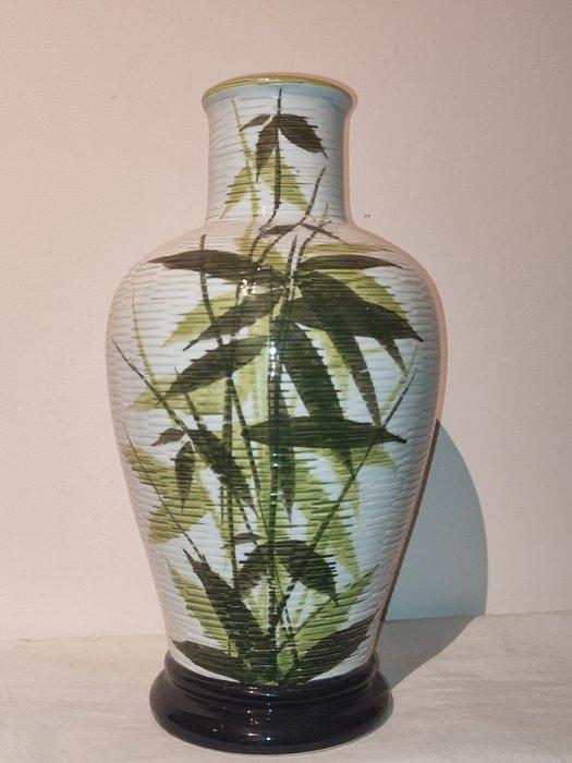 Attr. Birossi - 30 cm - Vaas - Keramiek - Bamboo - basket, Antiek en Kunst, Kunst | Designobjecten