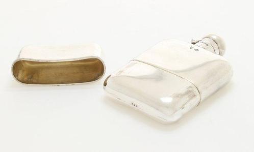 G & J W Hawksley, Sheffield - Flacon - .925 zilver, Pond -, Antiek en Kunst, Antiek | Zilver en Goud