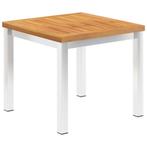 vidaXL Tuinbijzettafel 45x45x38 cm massief acaciahout, Tuin en Terras, Tuintafels, Verzenden, Nieuw