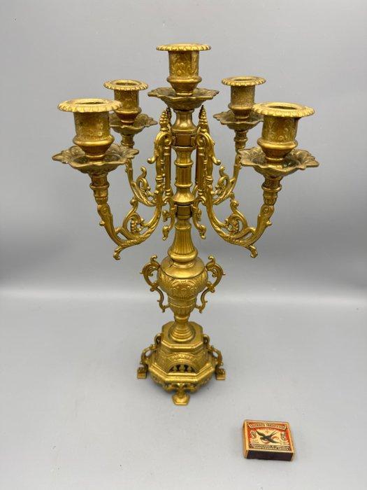 Louis XIV stijl kandelaar - Chandelier - Laiton, Antiek en Kunst, Curiosa en Brocante