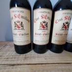 1966 x 3 Château Clos Saint Emilion & 1962 Montagen Saint, Verzamelen, Wijnen, Nieuw