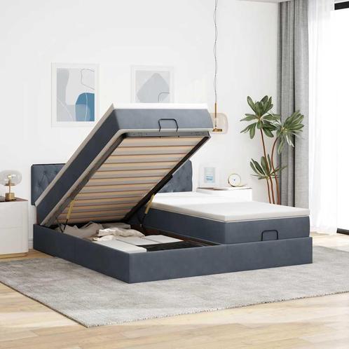 vidaXL Ottoman bed met matrassen 160x200cm fluweel, Huis en Inrichting, Slaapkamer | Bedden, Nieuw, Verzenden