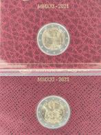 Vatican. 2 Euro 2021 Dante + Caravaggio 2 monete  (Sans, Postzegels en Munten