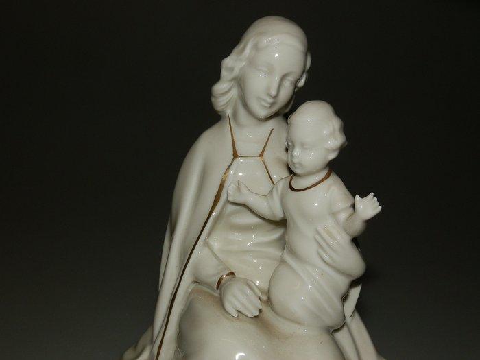 Gerold Porzellan Bavaria - Beeld, Madonna con Gesù bambino -, Antiek en Kunst, Antiek | Glaswerk en Kristal