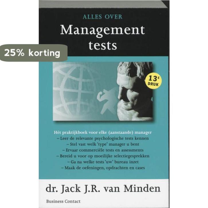Alles over management tests 9789025415976, Boeken, Psychologie, Gelezen, Verzenden