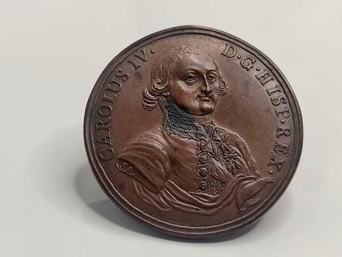 Spanje. Carlos IV. Historical Medal 1789 (signo. SA. =F., Postzegels en Munten, Munten en Bankbiljetten | Toebehoren