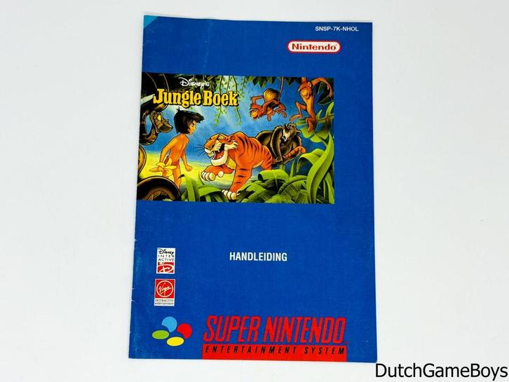 Super Nintendo / SNes - The Jungle Book - HOL - Manual, Consoles de jeu & Jeux vidéo, Jeux | Nintendo NES, Envoi