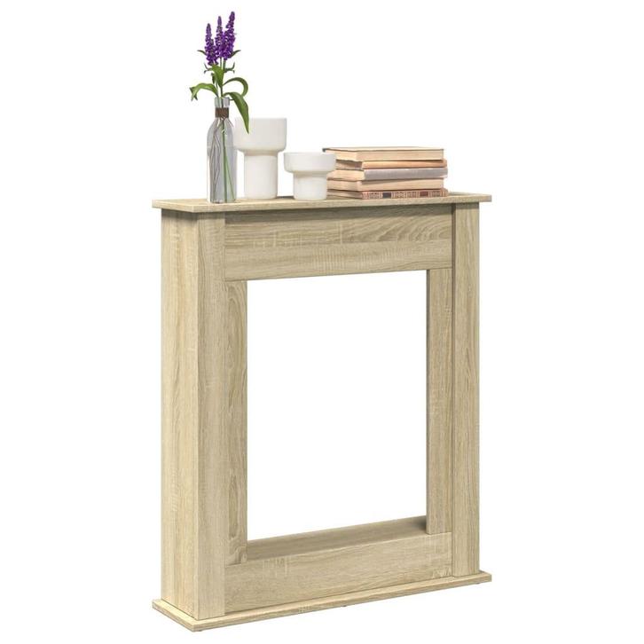 vidaXL Haardombouw 75x20x87,5 cm bewerkt hout sonoma, Huis en Inrichting, Kachels, Nieuw, Verzenden