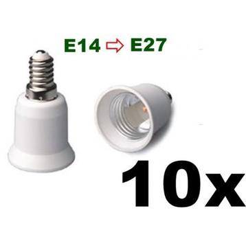 E14 naar E27 Fitting Omvormer 10x (Lamp Fittings)