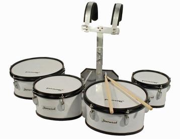 Cherrystone - Marching drumset met harnas/draagstel - beschikbaar voor biedingen