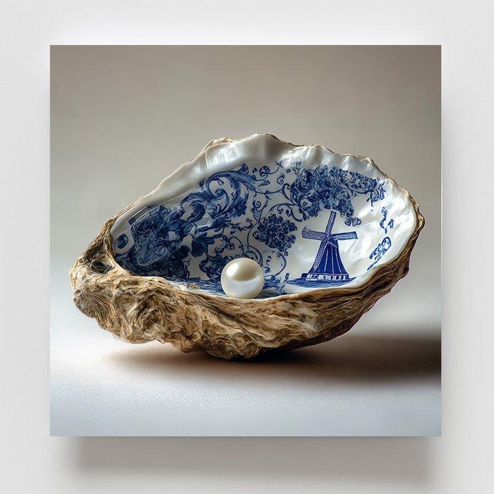 Henevor - Henevor - Delft Blue Oyster & Pearl – Limited, Antiek en Kunst, Kunst | Designobjecten
