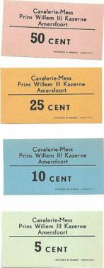 Dutch Willem 3 barak Money 5 Till 50 cent Military, Verzenden, België