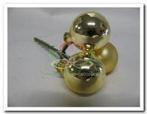 Kerstballen op steker Goud 25 mm 3 stuks, Nieuw
