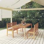 vidaXL Ensemble à manger de jardin 3 pcs Bois de teck, Tuin en Terras, Verzenden