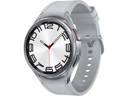 Samsung Galaxy Watch6 Classic, 47mm, Bluetooth, Zilver, Handtassen en Accessoires, Smartwatches, Zo goed als nieuw, Verzenden