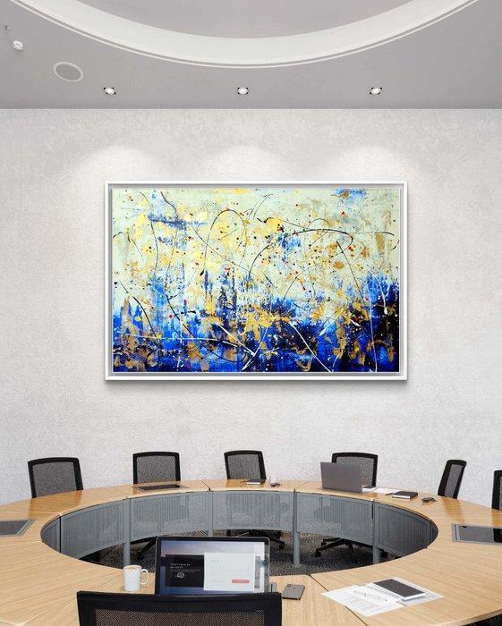 Irena Lenartowicz - Composition with Gold - XXL, Antiek en Kunst, Kunst | Schilderijen | Modern