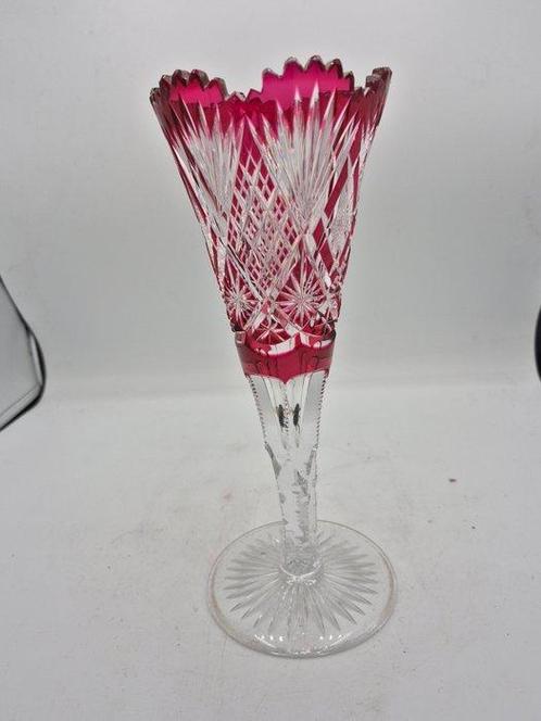 Val Saint Lambert - Vaas - Kristal, Antiek en Kunst, Antiek | Glaswerk en Kristal