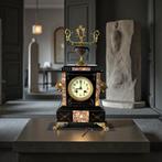 Pendule de cheminée - Bronze, Marbre, Régule, Verre -