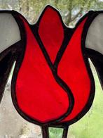 Vitrail - Schitterende tulp glas en lood paneel - 1920-1930