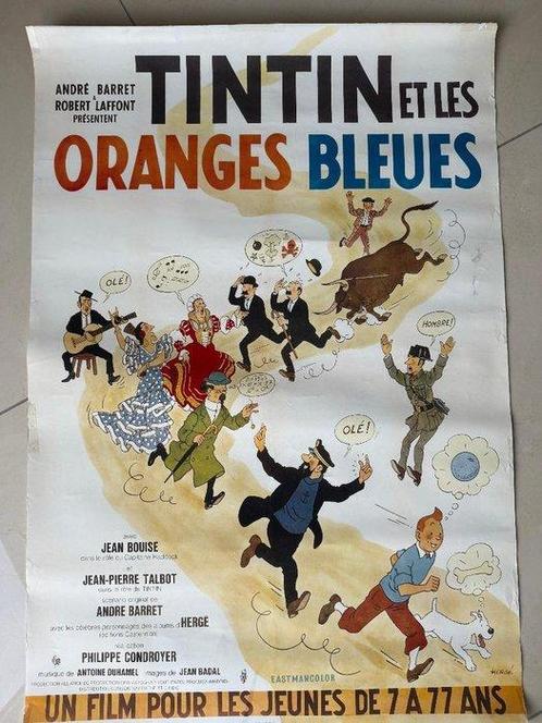 Affiche de film - Tintin et Les Oranges Bleues - Années 1960, Boeken, Stripverhalen