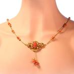 Collier - 18 carats Or jaune - Corail - Victorien 1850