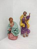 Figuur - Madonna e San Giuseppe (2) - Aardewerk, Zijde