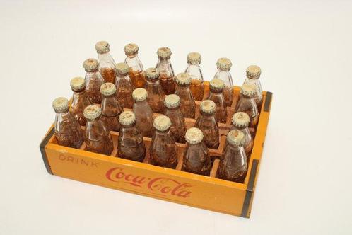 Caisse - Bois, Verre - Coca-Cola mini, Antiek en Kunst, Antiek | Wandborden en Tegels