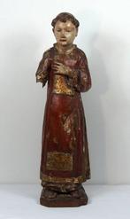 sculptuur, Figure of a Monk or Deacon - 78 cm - Hout