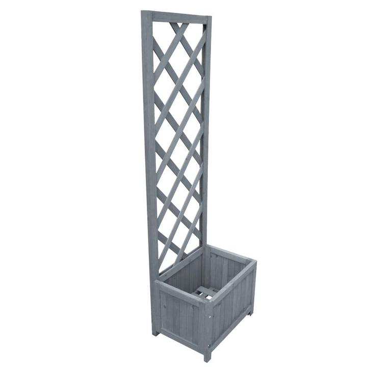 vidaXL Latwerkplantenbak 40x30x135 cm massief vurenhout, Tuin en Terras, Bloempotten, Nieuw, Verzenden
