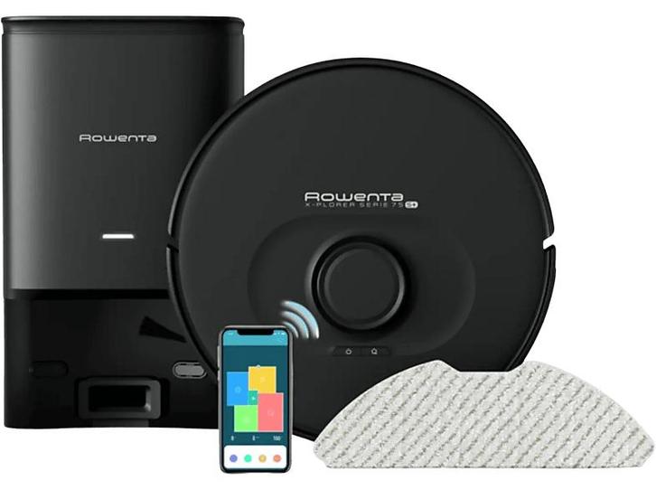 Rowenta -  Robotstofzuiger X-plorer Serie 75 S+  - Zwart, Elektronische apparatuur, Stofzuigers, Nieuw, Verzenden