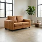 Leren bank Energy - 2 zits - Kenia Cognac (cognac) - Poten, Huis en Inrichting, Zetels | Zetels, 150 tot 200 cm, Nieuw, Ophalen of Verzenden