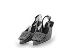 Bibi Lou Slingbacks in maat 38 Zilver | 5% korting, Kleding | Dames, Overige kleuren, Verzenden, Bibi Lou, Gedragen